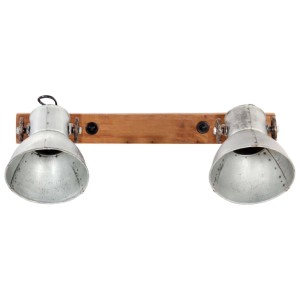 vidaXL Wandlampe Industriestil Silbern 45x25 cm E27 320503