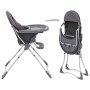 vidaXL Baby-Hochstuhl Grau und Weiß 10185_3