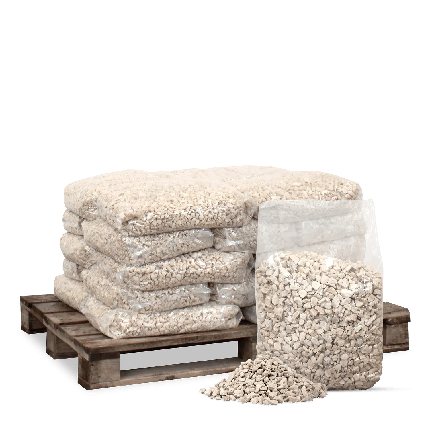 Galamio Marmorsplitt 20kg x 25 Sack 500kg Palette