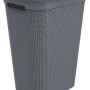 Rotho Wäschesammler Brisen, 50 l, anthrazit, mit Deckel und Lochmuster.