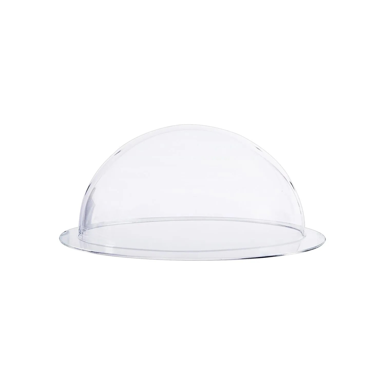 HMF 46720 Halbkugel aus Acryl mit Krempe DIY Acrylhaube Durchmesser 20 cm Transparent