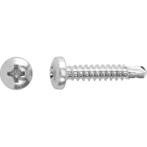 Universalschraube 4,2x38 mm mit Panhead und PH-Antrieb für Holz, Kunststoff und Beton.