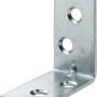 Hettich Stuhlwinkel, 30x30x15 mm, Stahl verzinkt, mit Löchern für Schrauben.