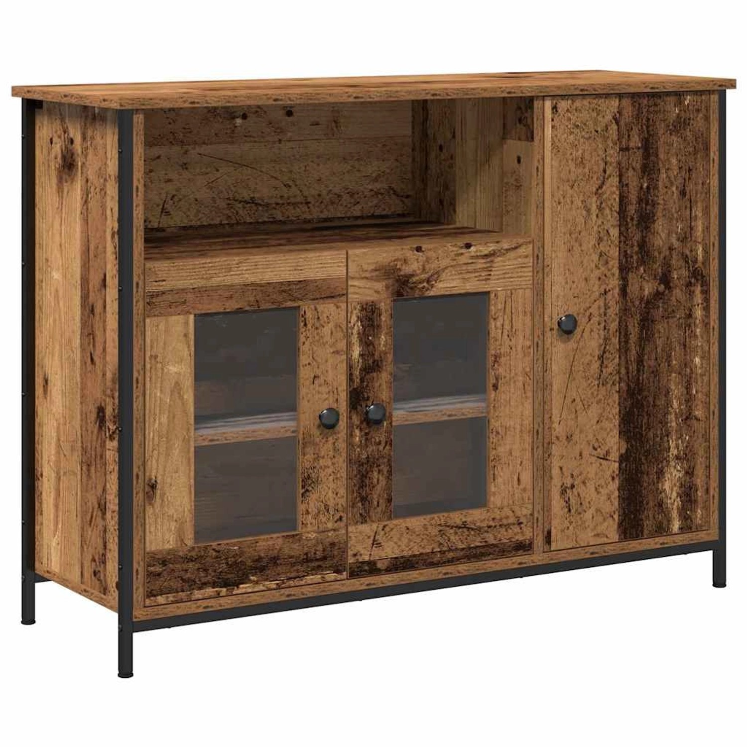 vidaXL Sideboard Altholz 100 x 35 x 75 cm Holzwerkstoff 869091 günstig online kaufen
