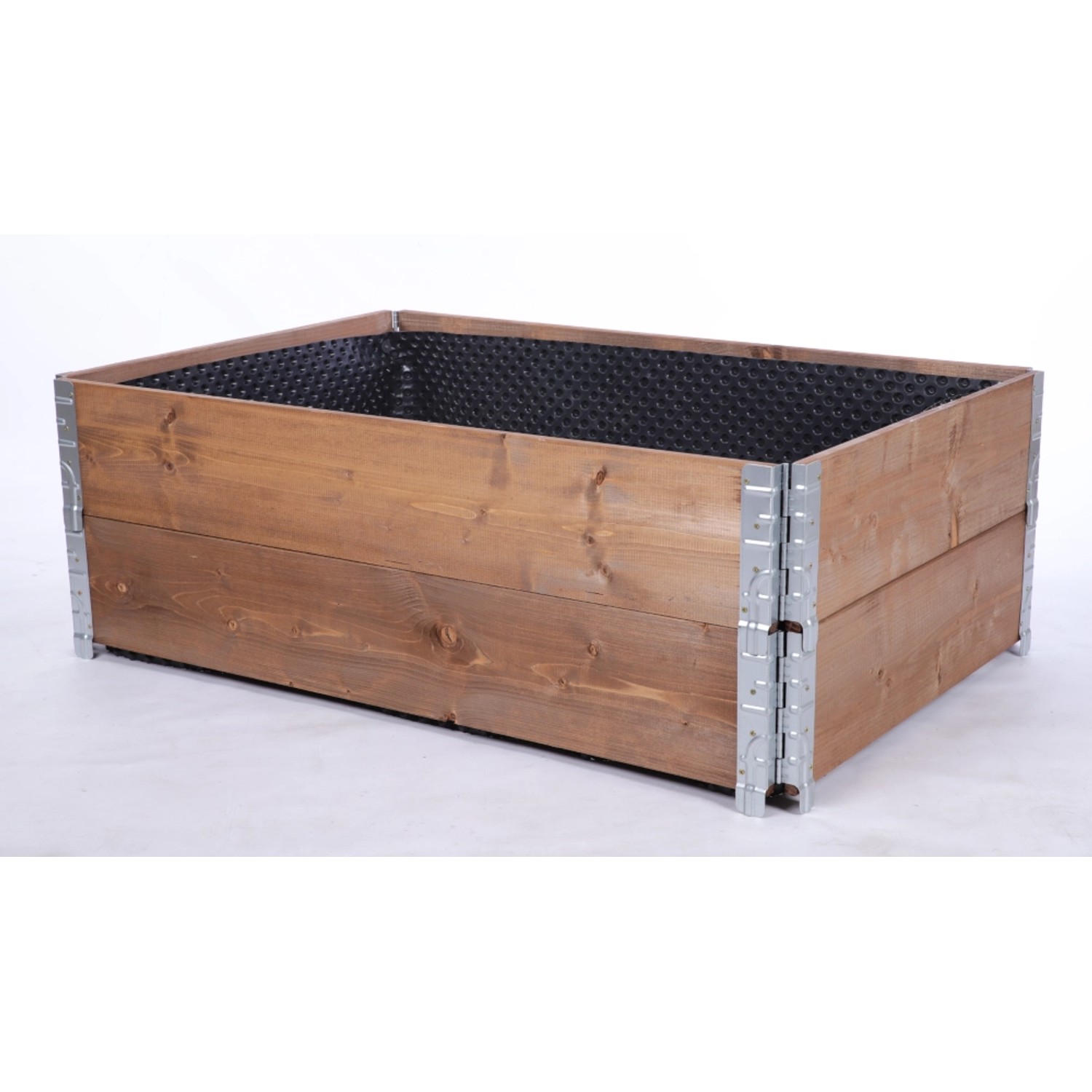 PROREGAL Hochbeetkisten GuardBox 40x120x80cm inkl. Luftfolie Braun günstig online kaufen