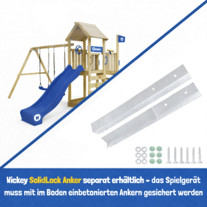 Wickey Saga Spielturm von Disney als Stitch mit Rutsche und Sandkasten