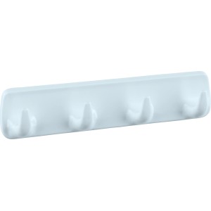 Wenko Hakenleiste Weiß mit 4 Haken zur Wandmontage für Bad und Haushalt.