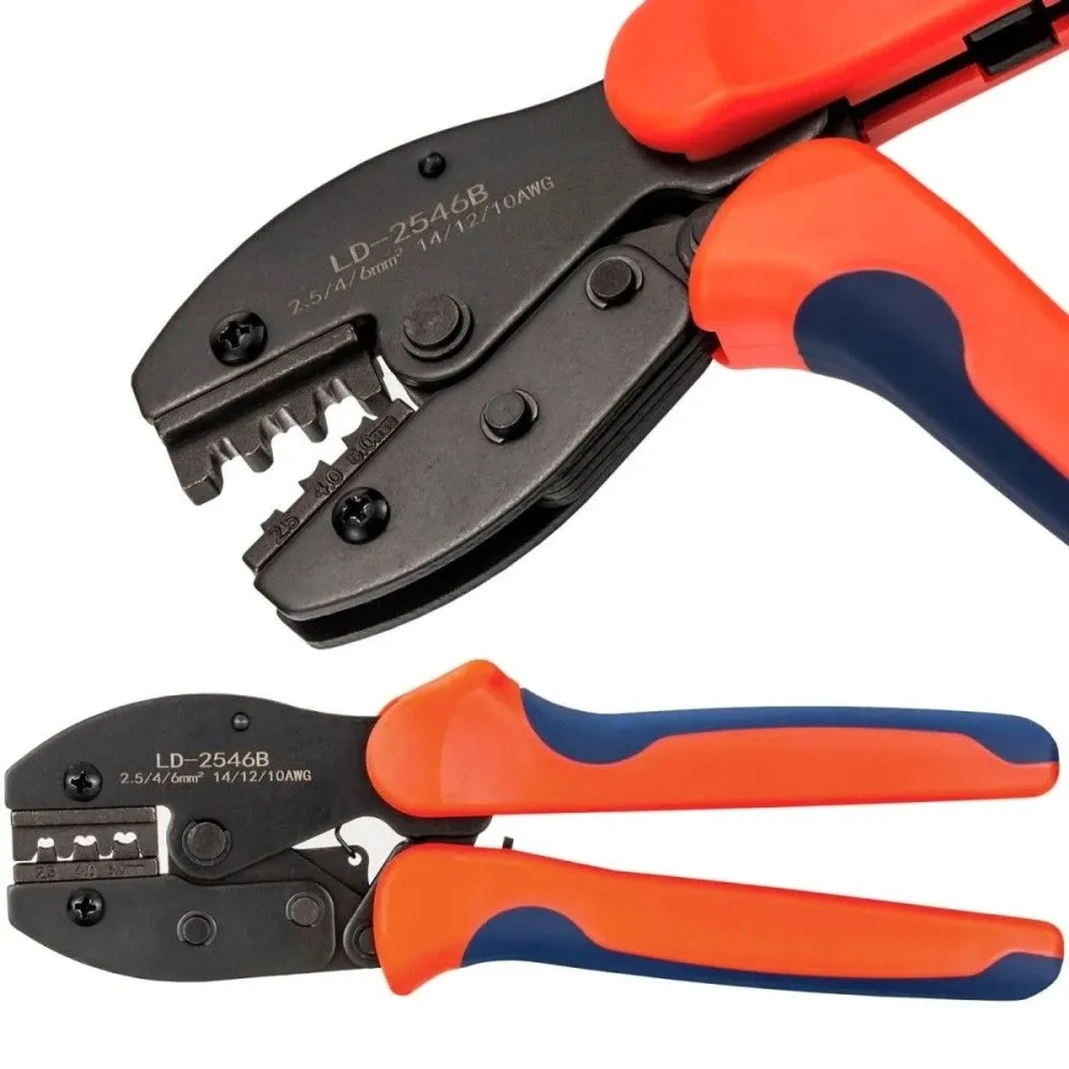 hb-digital Crimpzange für Solarkabel und Solarstecker 2,5/4,0/6,0 mm² Solarwerkzeug