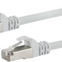 Weißes Schwaiger CAT 6 Netzwerkkabel (10 m) mit RJ45-Steckern für Netzwerktechnik.