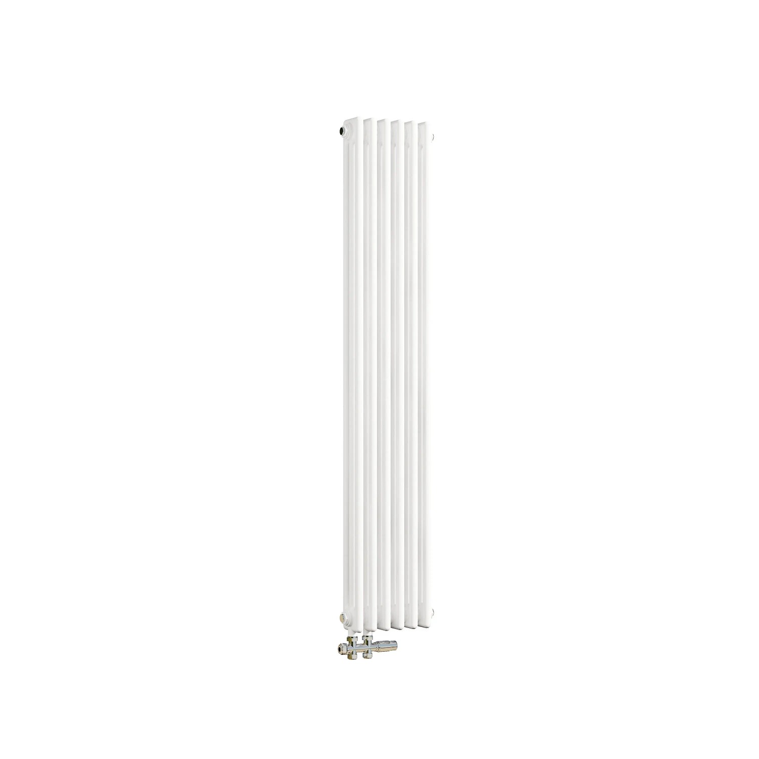 Duschparadies 1500x290mm Traditioneller Heizkörper für Warmwasserbetrieb Weiß 991W 3Säulen