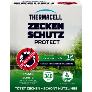 Thermacell Zeckenschutz Protect, 8 Stück. Zeckenmittel für 340 m² Fläche, schützt 12 Monate.