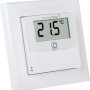 Homematic IP Temperatur- und Luftfeuchtigkeitssensor mit Display, weiße Ausführung für die Hausautomation.