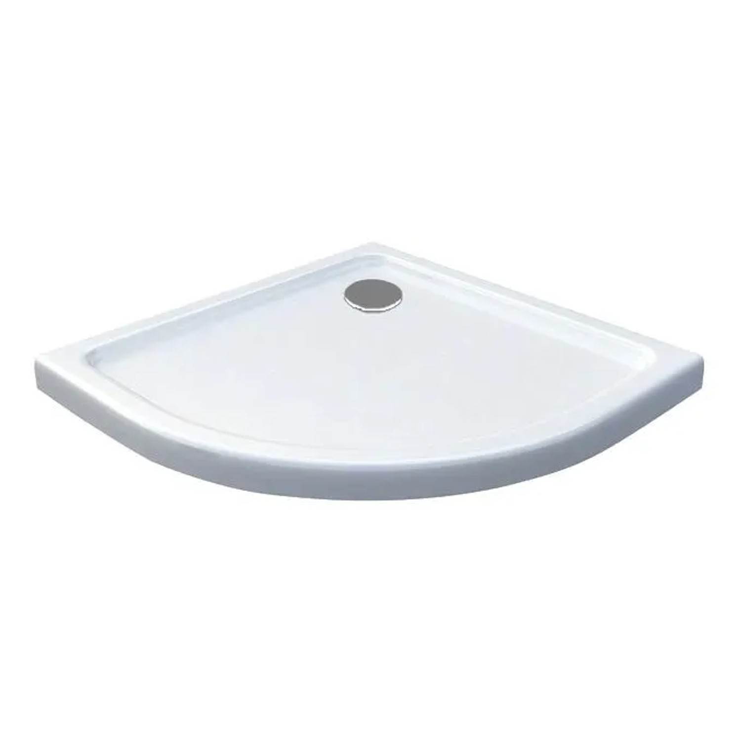 Glasdeals Duschwanne Duschtasse Acryl 5 x 90 x 90 cm Viertelkreis 3908