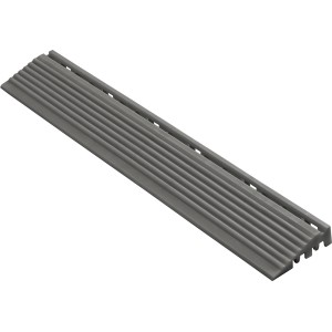 Florco Kunststoff-Seitenteil, dunkelgrau, 4er-Pack für 40x40 cm Klickfliesen.