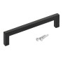 SOTECH Stangengriff E8 BA 128 mm Echt Edelstahl SS201 Schwarz