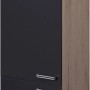 Flex-Well Geräteumbauschrank Lara, 60 cm, Anthrazit und San Remo Eiche Dekor.