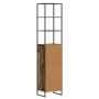 vidaXL Bad-Hochschrank im Altholz-Design, 40x30x180cm, mit offenen Regalen und Tür.