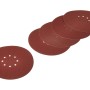 5 LUX Schleifscheiben K80 für Trockenbau, zum Schleifen von Putz, mit Klettbefestigung und Lochung.