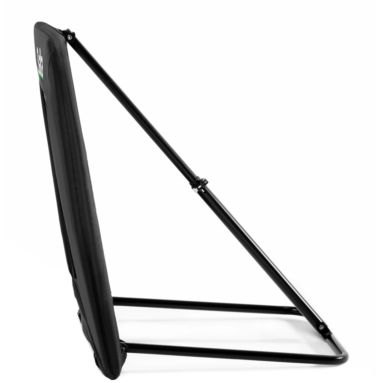 Salta Rückprallwand Motion, 84x84 cm, für Fußball und andere Ballsportarten. Schwarzer Stahlrahmen, verstellbarer Winkel.