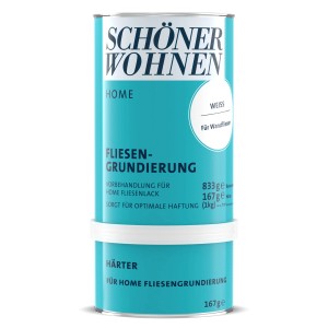 Schöner Wohnen Home Fliesengrundierung, weiß, 1 kg Dose für optimale Haftung.