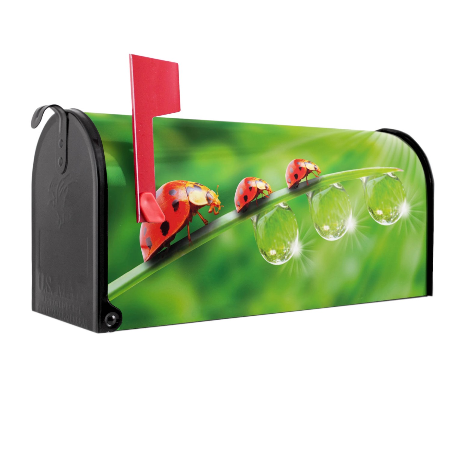 Banjado Amerikanischer Briefkasten Schwarz 48x22x16cm US Mailbox Letterbox günstig online kaufen