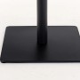 DELUKE Barhocker CARIN Stoff Grau 42x44x86cm Schwarz Barstuhl Höhenverstellbar Mit Lehne Drehbar Tresenhocker Tresenstuhl_9