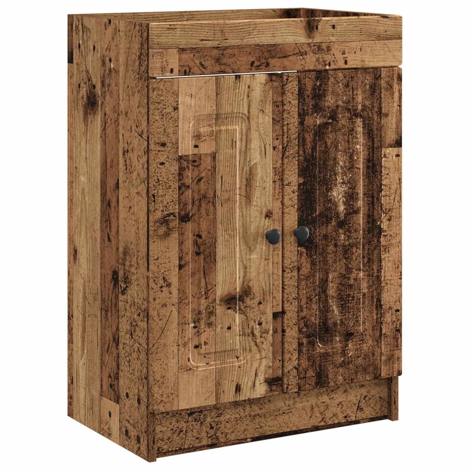 vidaXL Unter dem Waschbecken Badschrank Altholz 78,5 x 37,5 x 81 cm 890022