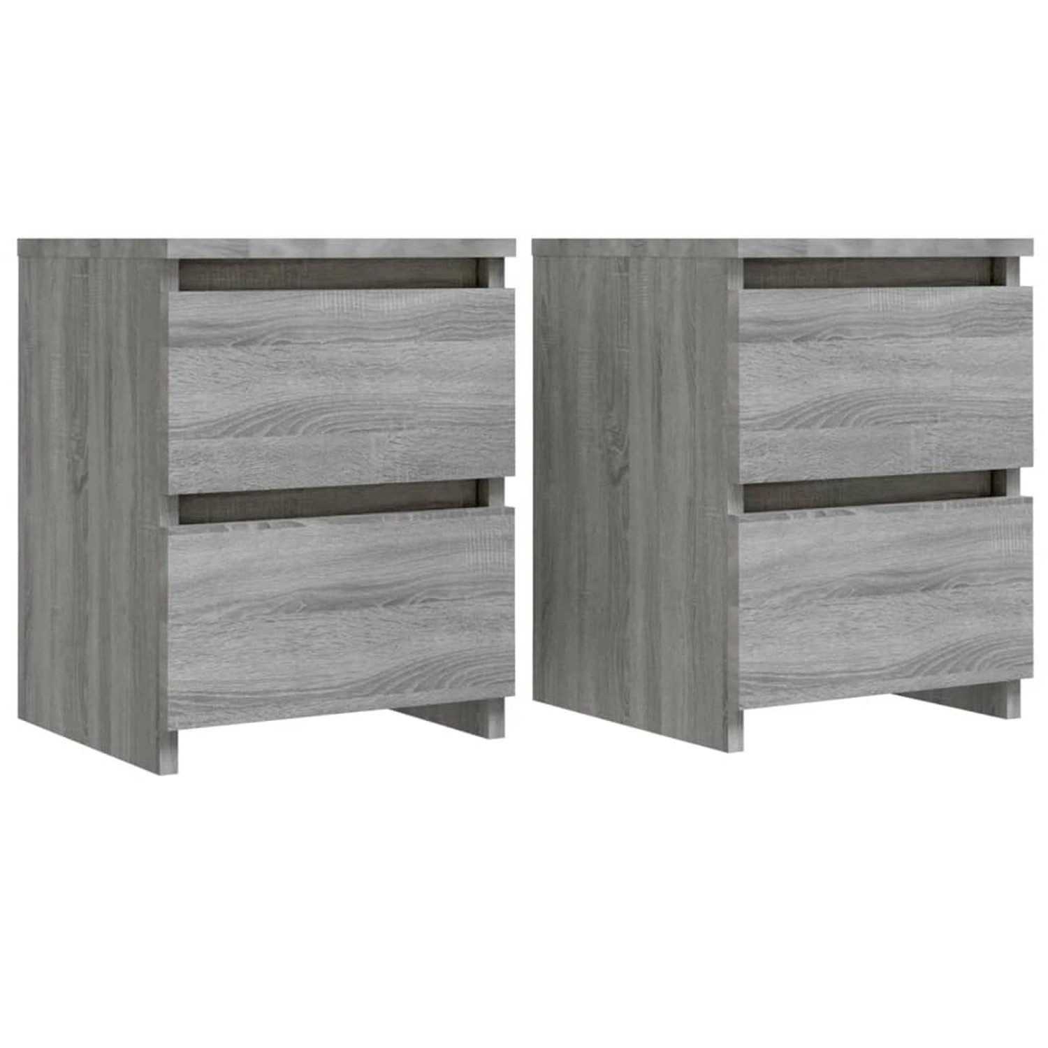 vidaXL Nachttische 2 Stk, Grau Sonoma 30 x 30 x 40 cm Holzwerkstoff 815330 günstig online kaufen