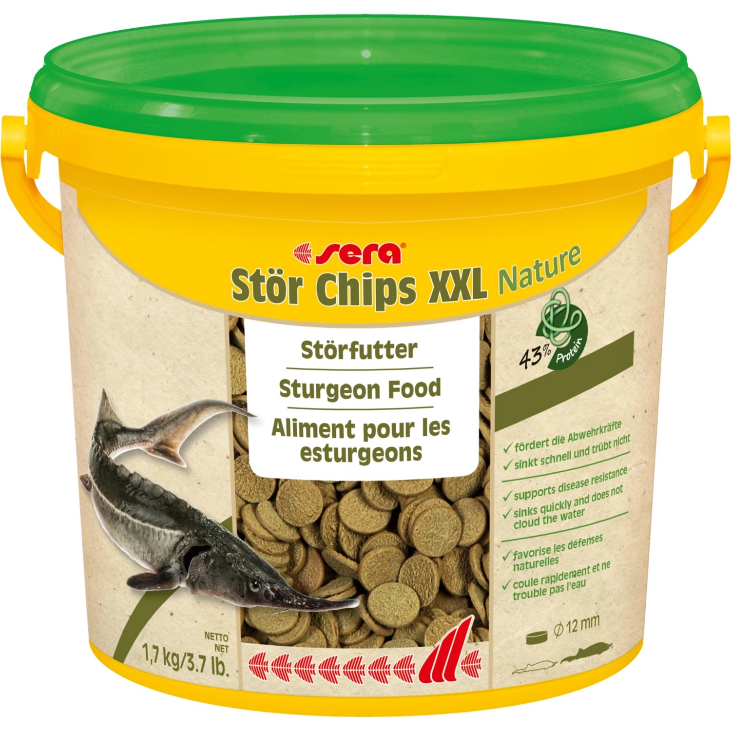 Sera TeichFischfutter Stör Chips XXL Nature 3,8 l kaufen bei OBI