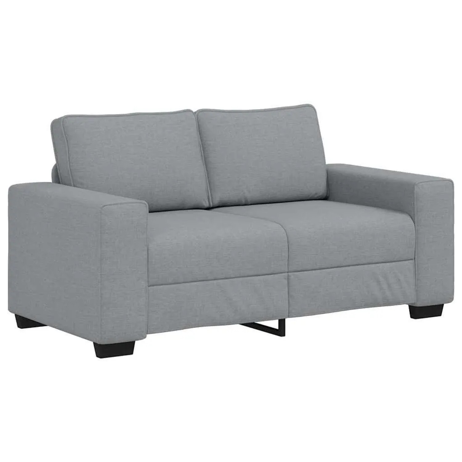 vidaXL 2-Sitzer-Sofa Hellgrau 120 cm Stoff 4105156 günstig online kaufen
