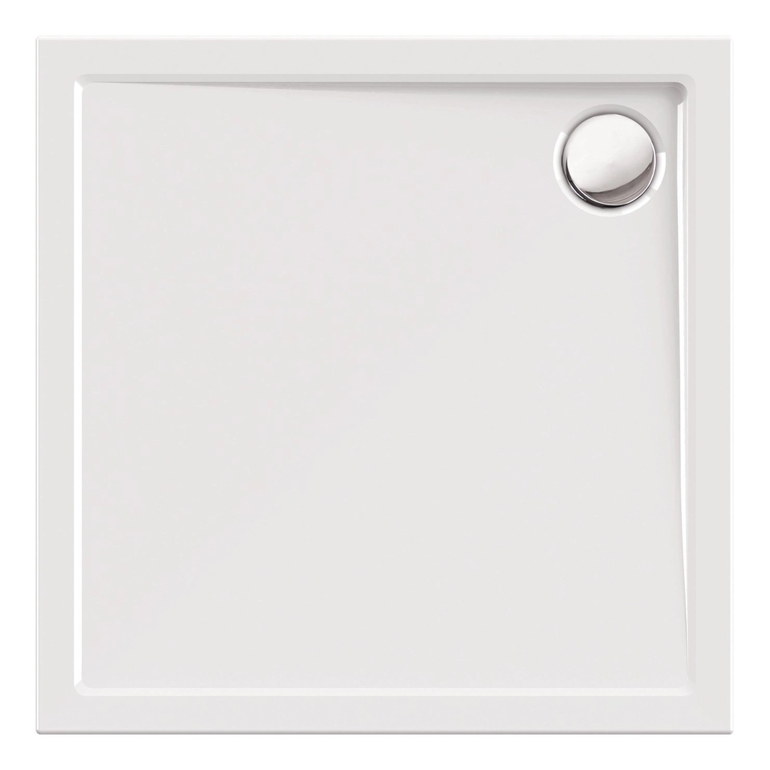 Calmwaters Quadrat-Duschwanne Modern Select 90x90x2,5 cm Acryl 01SL2984 günstig online kaufen
