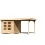 Karibu Express Gartenhaus Speedy A Set Naturbelassen 433 cm x 217 cm Anbaudach_28
