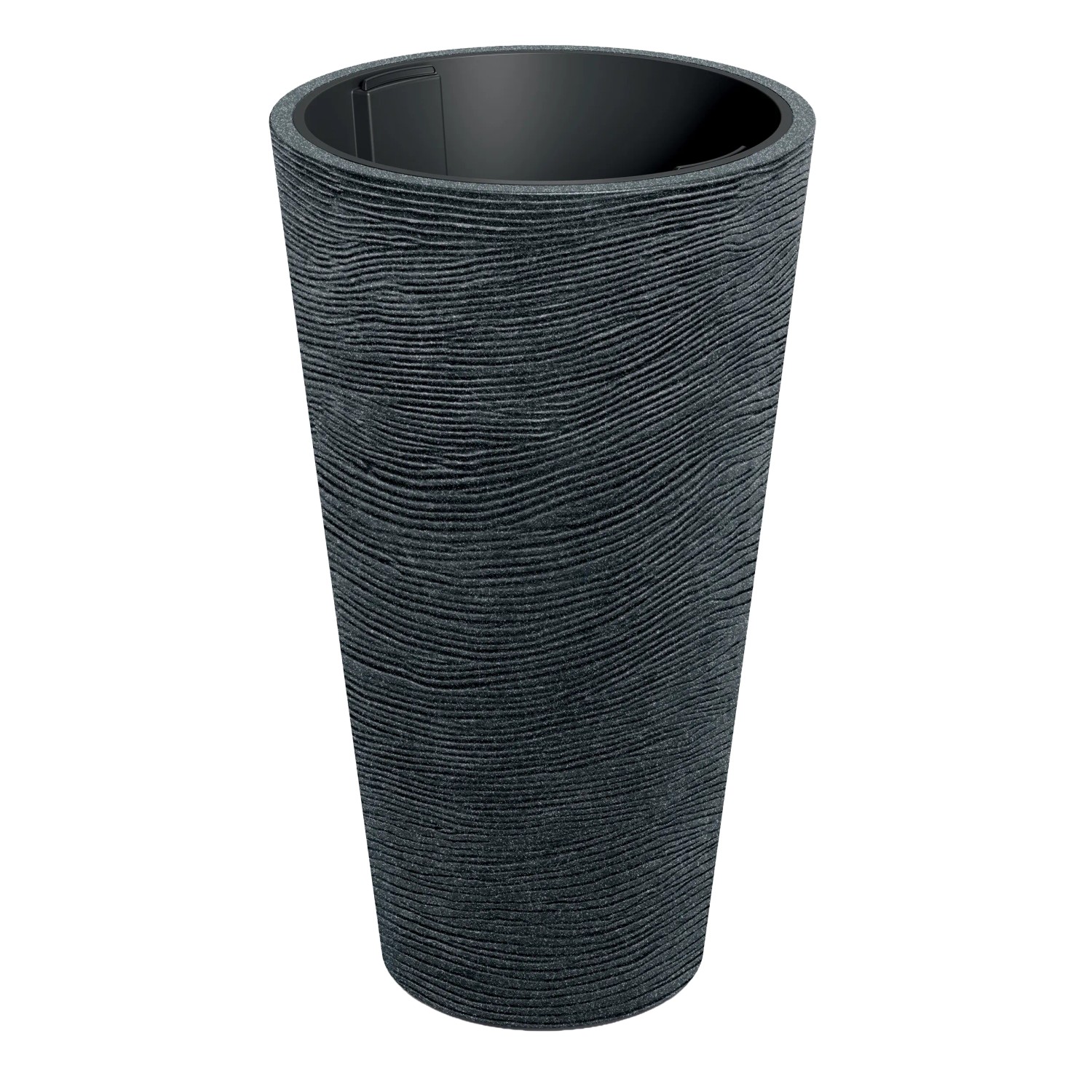 Prosperplast Blumentopf Tubra Schlank Ø 60 cm x 100 cm Anthrazit-Schwarz