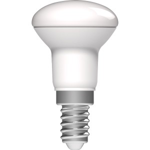 E14 LED-Lampe in Pilzform, 2,2 W, 250 lm, Ø 3,9 cm, warmweißes Licht.