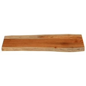 Rechteckige vidaXL Tischplatte aus Akazien-Massivholz mit Naturkante, 100x40cm. Ideal für Möbelbauplatten.