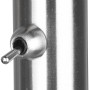 Detailaufnahme der Reality Stehleuchte Tommy, Nickel matt, mit flexiblem Arm.