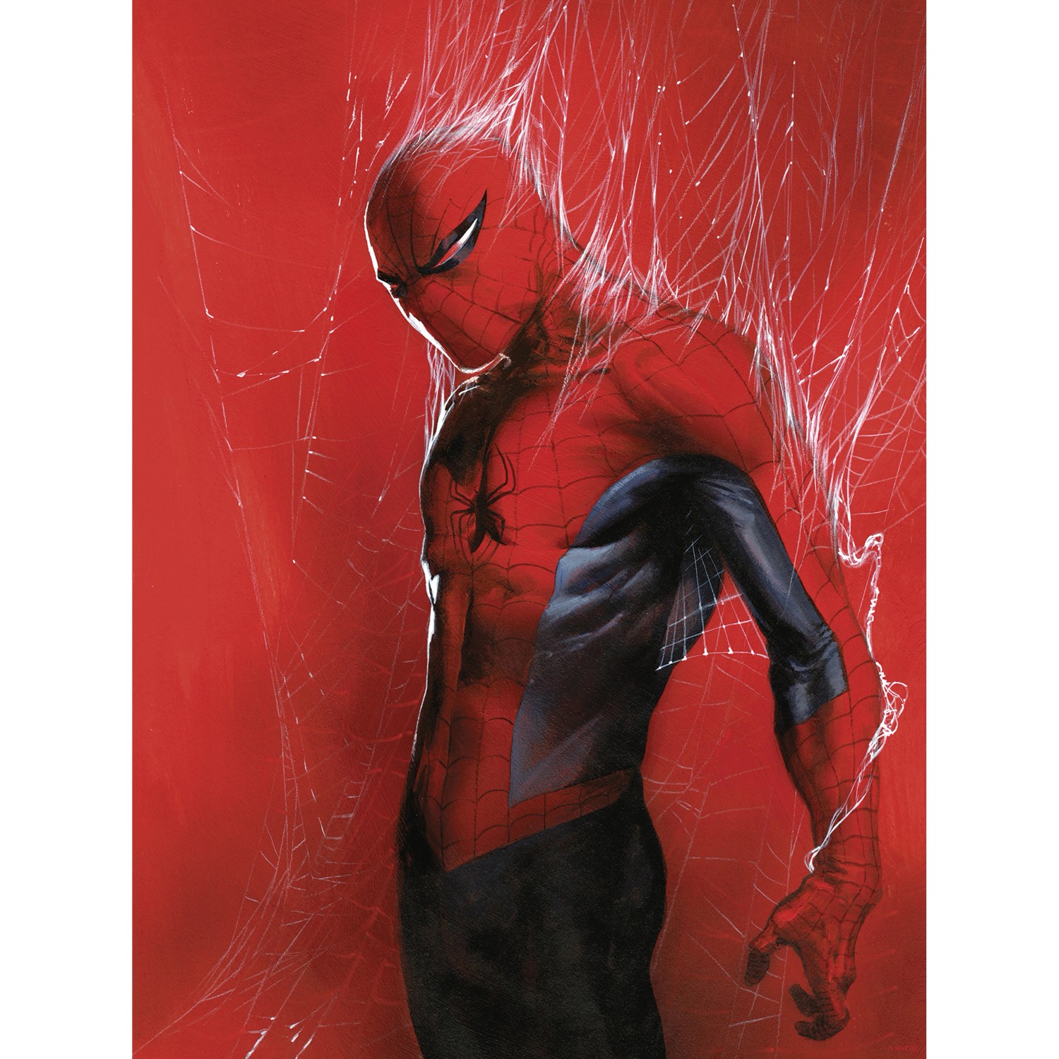 Komar Wandbild Marvel Spider-Man Through the Spider Web 30 cm x 40 cm Rot günstig online kaufen
