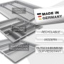 SOTECH ORGA-BOX-3 Besteckeinsätze Tiefe 473 mm Höhe 50,5 mm Silbergrau Schubladeneinsätze Breite 1091 mm_3