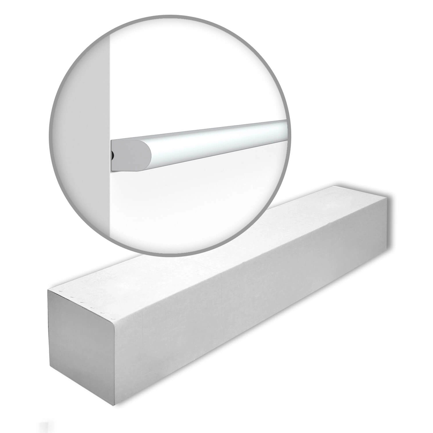 NOEL & MARQUET NMC WL14-Box WALLSTYL Wandleisten 1 Karton 44 Friesleisten 88 m Weiß