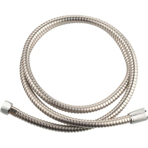 Verchromter Metall-Brauseschlauch, 150 cm, flexibel und robust für Dusche und Bad.