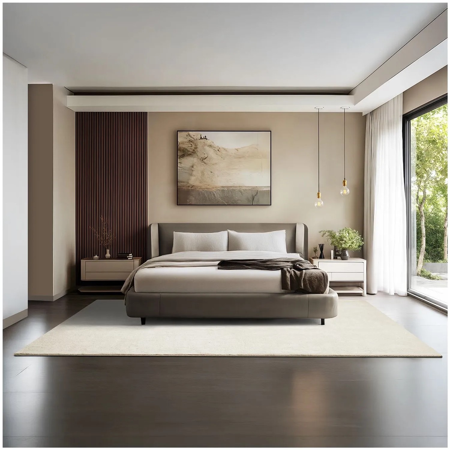 Tectake Kurzflorteppich Soft Zone Verschiedene Größen und Farben Flauschige Oberfläche  1630 G M² Florgewicht 200 x 290 cm 200 x 290 x 1 50 cm Creme