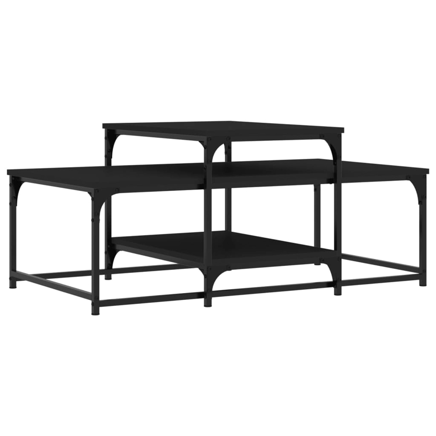 vidaXL Couchtisch Schwarz 102x60x45 cm Holzwerkstoff günstig online kaufen