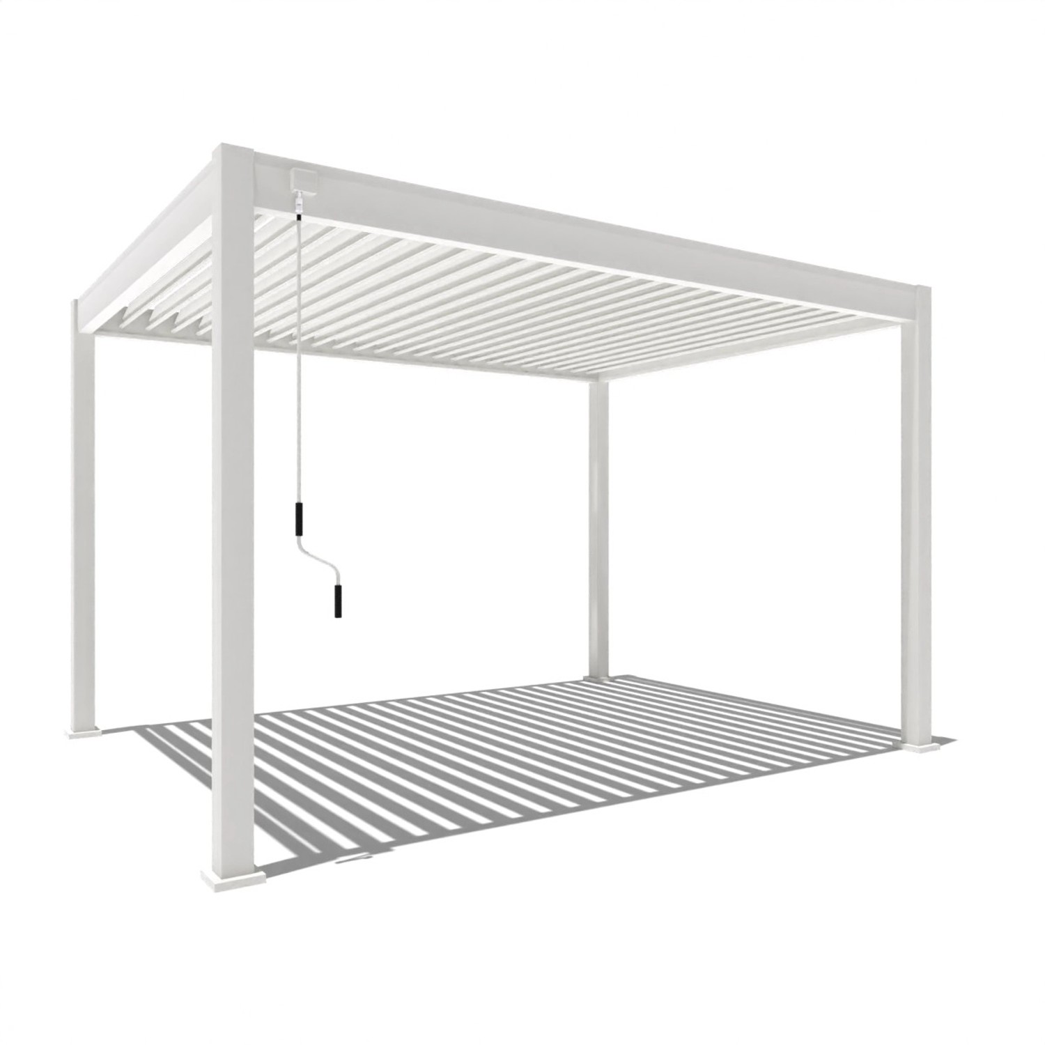 Weide Classic Alu-Stahl Pavillon 3 x 4 M Weiß Pergola Freistehend günstig online kaufen