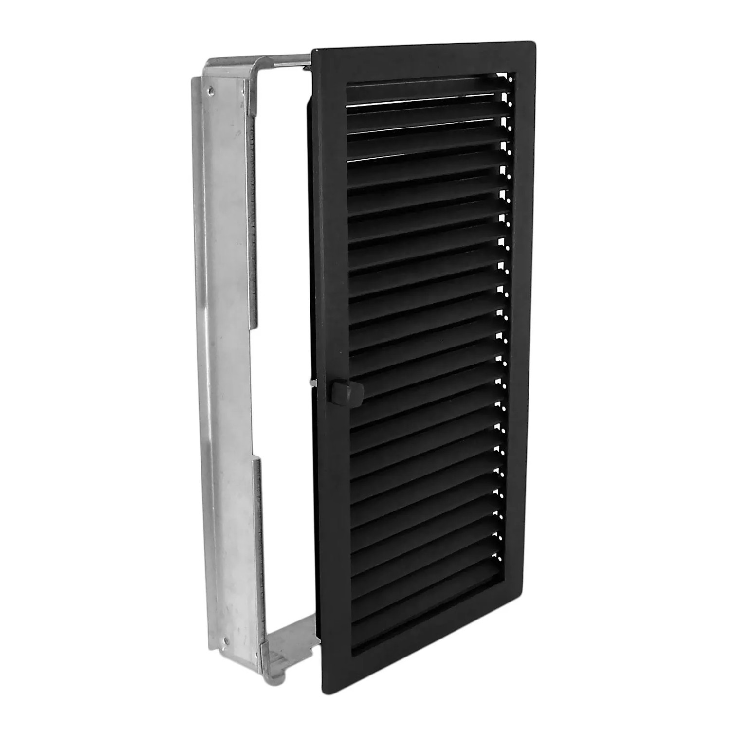 Häusler Warmluftgitter WGHK 2345 S Hochkant Schwarz 230 x 450mm Abluftgitter