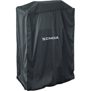 Schwarze Severin Abdeckhaube Senoa für Grills, schützt vor Wind und Wetter.