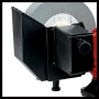 Detailaufnahme: Einhell TC-WD 200/150 Nass-Trockenschleifer mit Schleifscheibe und Schutzhaube.