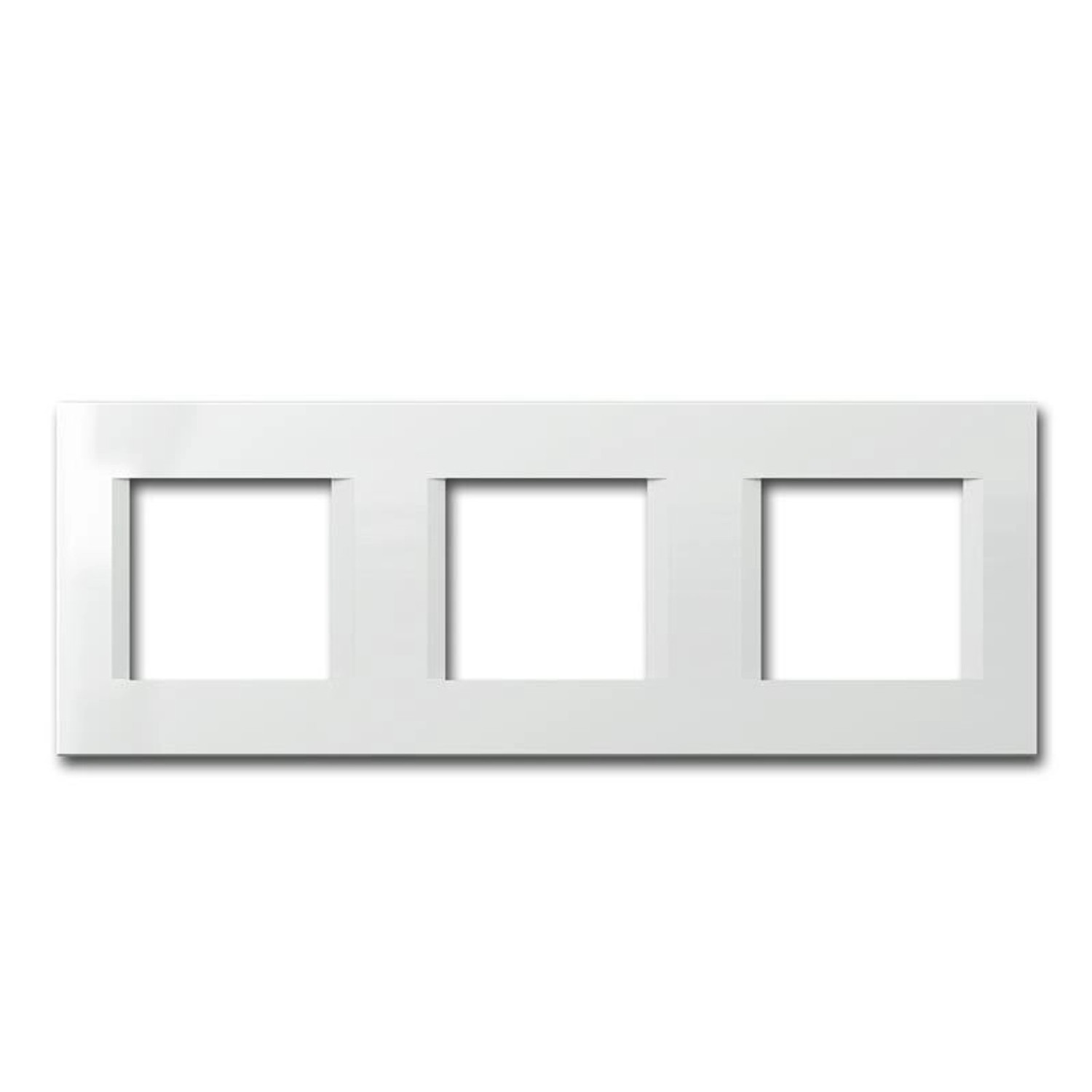 TEM MODUL PLUS 3-Fach UP Rahmen Weiß Glanz line