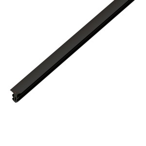 Schwarze Fugendichtung (7-10mm) für Terrassendielen, Detailansicht.