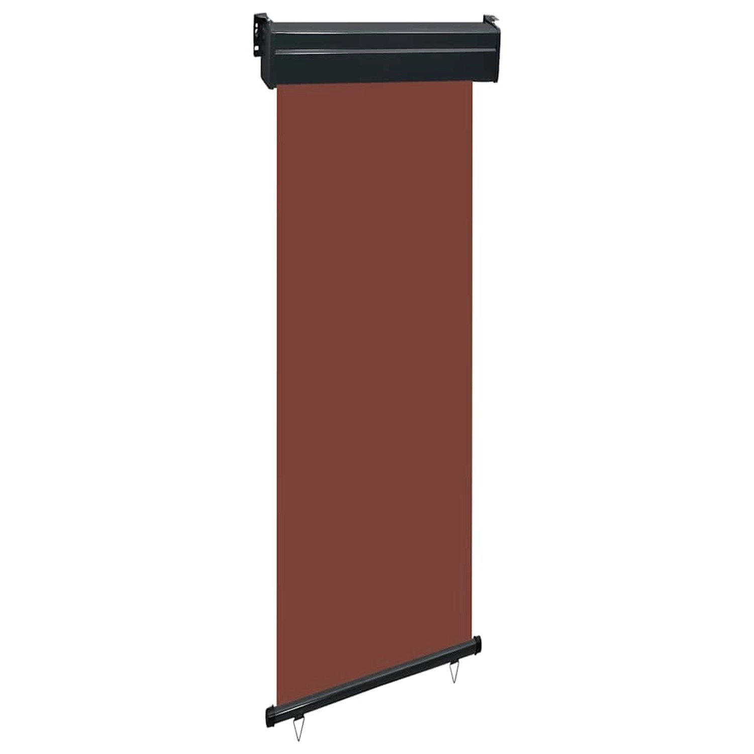 furnicato Balkon-Seitenmarkise 65x250 cm Braun günstig online kaufen