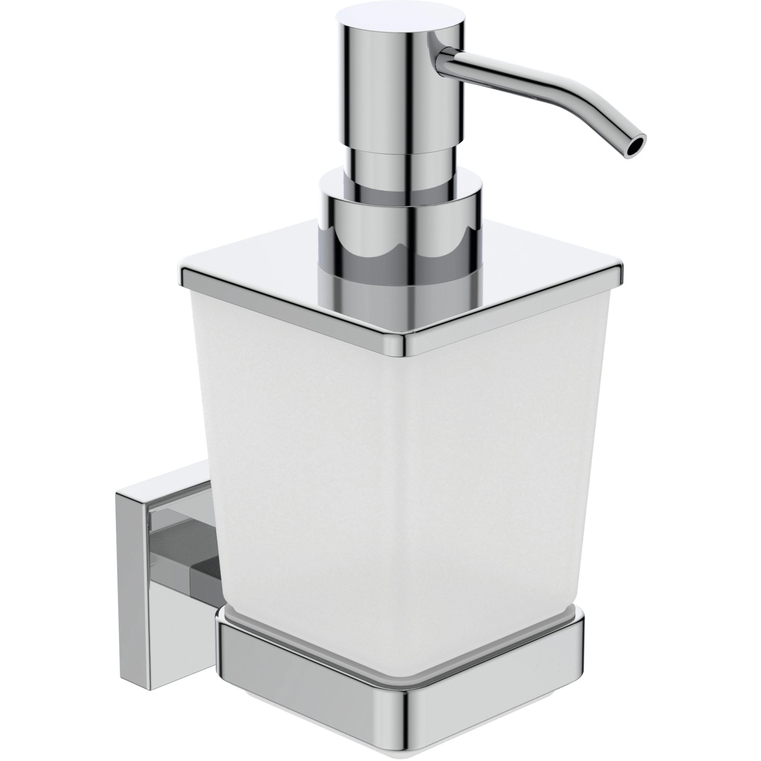 Ideal Standard Lotionspender IOM Cube aus Satiniertem Glas/ Chrom günstig online kaufen